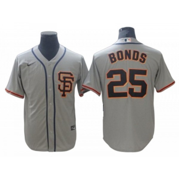 San Francisco Giants #25 Barry Bonds Gray Alternate Cool Base Jersey