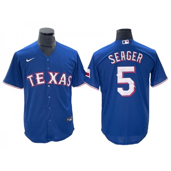 Texas Rangers #5 Corey Seager Royal Cool Base Jersey