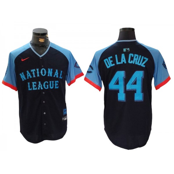 National League #44 Elly De La Cruz Navy 2024 MLB All-Star Game Limited Jersey