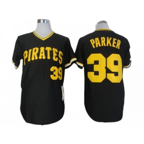 Pittsburgh Pirates #39 Dave Parker Black Throwback Jersey