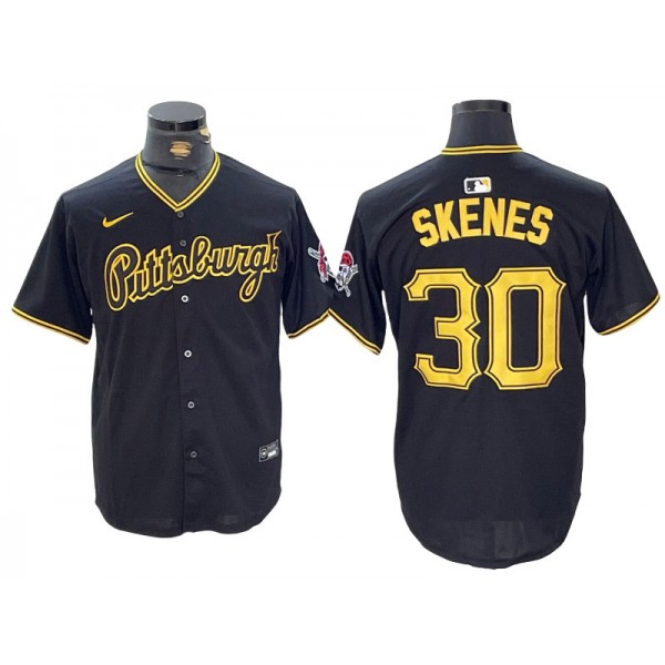 Pittsburgh Pirates #30 Paul Skenes Black Cool Base Jersey