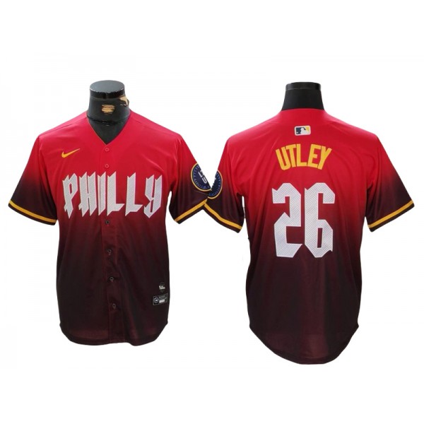 Philadelphia Phillies #26 Chase Utley Red 2024 City Connect Limited Jersey