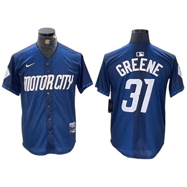 Detroit Tigers #31 Riley Greene Navy 2024 City Connect Limited Jersey