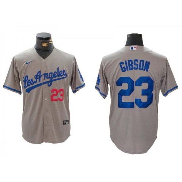 Los Angeles Dodgers #23 Kirk Gibson Gray Limited Jersey