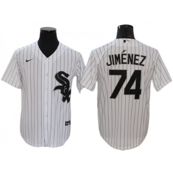 Chicago White Sox #74 Eloy Jimenez White Home Cool Base Jersey