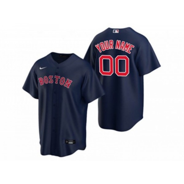 Boston Red Sox #00 Navy Cool Base Custom  Jersey