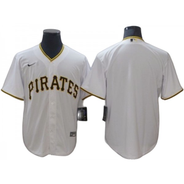 Pittsburgh Pirates Blank White Cool Base Jersey