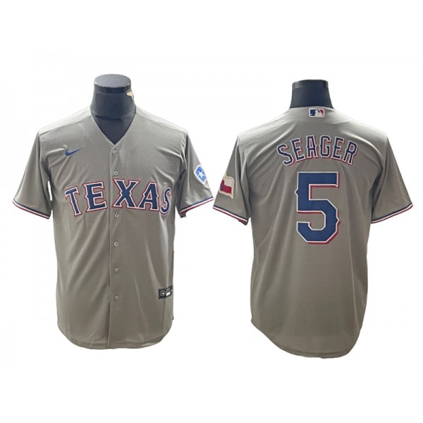 Texas Rangers #5 Corey Seager Gray Cool Base Jersey