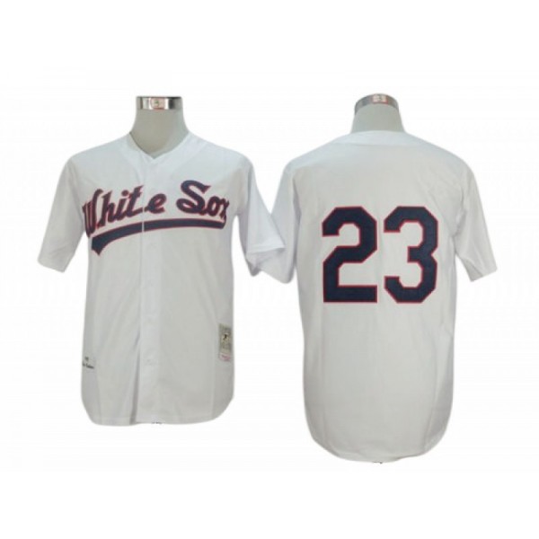 Chicago White Sox #23 Robin Ventura White 1990 Throwback Jersey