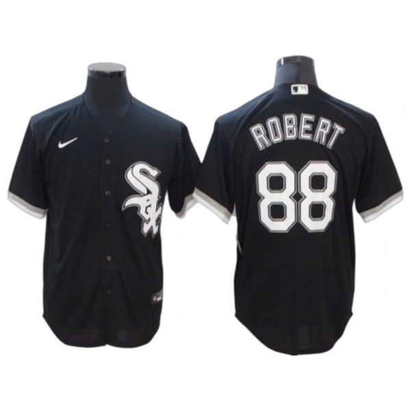 Chicago White Sox #88 Luis Robert Black Alternate Cool Base Jersey