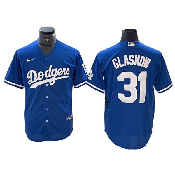 Los Angeles Dodgers #31 Tyler Glasnow Royal Cool Base Jersey