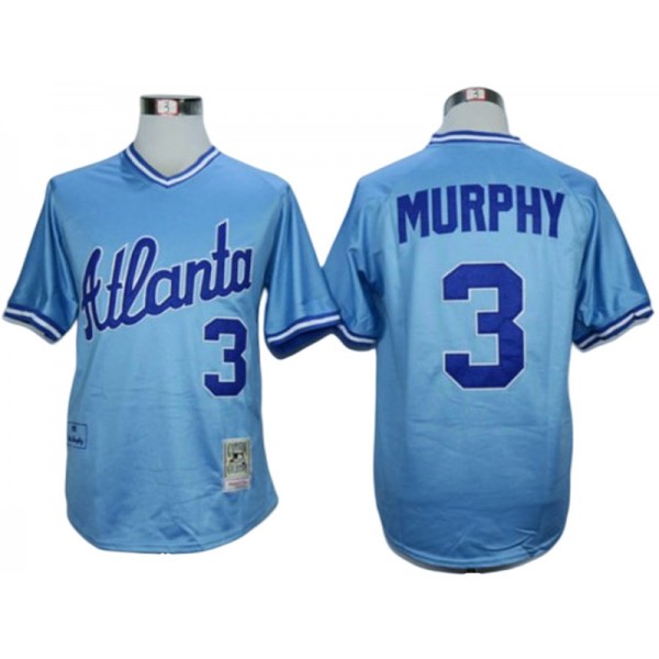 Atlanta Braves #3 Dale Murphy Blue 1982 Throwback Jersey