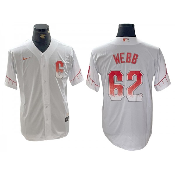 San Francisco Giants #62 Logan Webb White City Connect Jersey