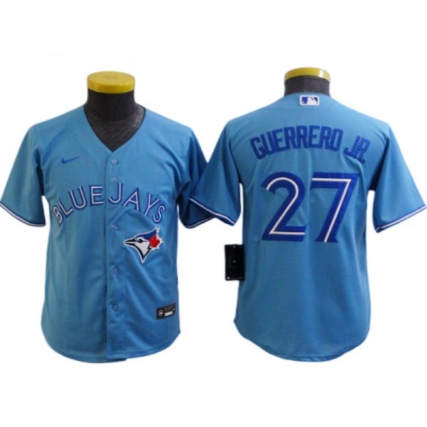 Toronto Blue Jays #27 Vladimir Guerrero Jr. Youth Blue Alternate Cool Base Jersey