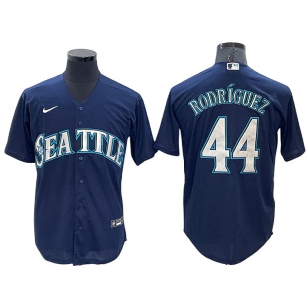 Seattle Mariners #44 Julio Rodriguez Navy Alternate Cool Base Jersey