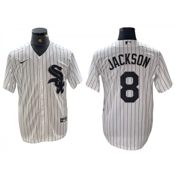 Chicago White Sox #8 Bo Jackson White Cool Base Jersey