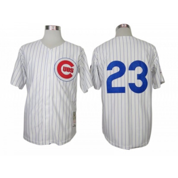 Chicago Cubs #23 Ryne Sandberg White 1984 Throwback Jersey