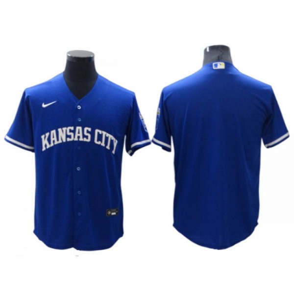 Kansas City Royals Blank Royal Blue Alternate Cool Base Jersey