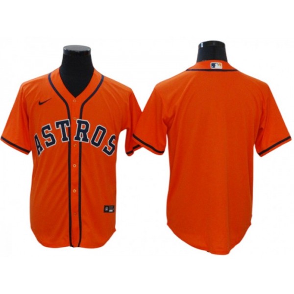 Houston Astros Blank Orange Alternate Cool Base Jersey