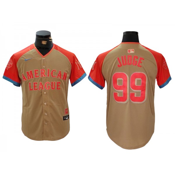 American League #99 Aaron Judge Cream 2024 MLB All-Star Game Limited Jersey