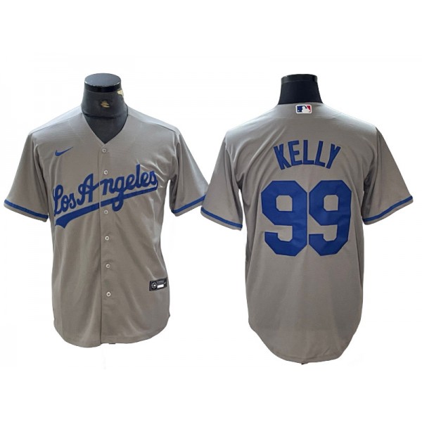 Los Angeles Dodgers #99 Joe Kelly Gray Cool Base Jersey