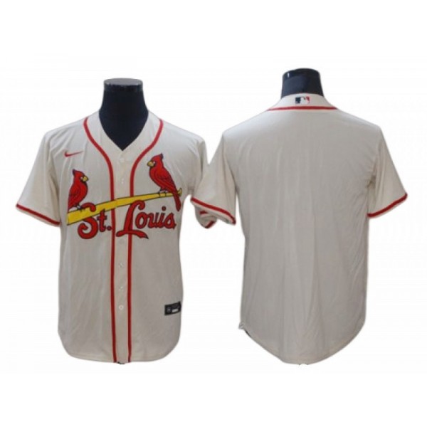 St. Louis Cardinals Blank Cream Alternate Cool Base Jersey