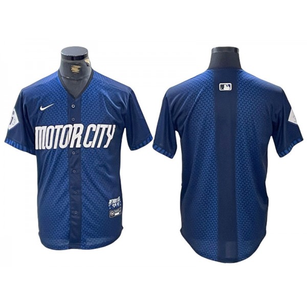 Detroit Tigers Blank Navy 2024 City Connect Limited Jersey