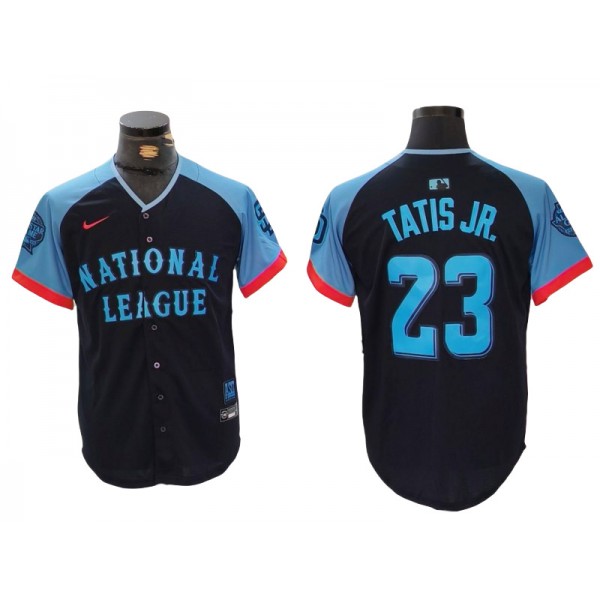 National League #23 Fernando Tatis Jr. Navy 2024 MLB All-Star Game Limited Jersey