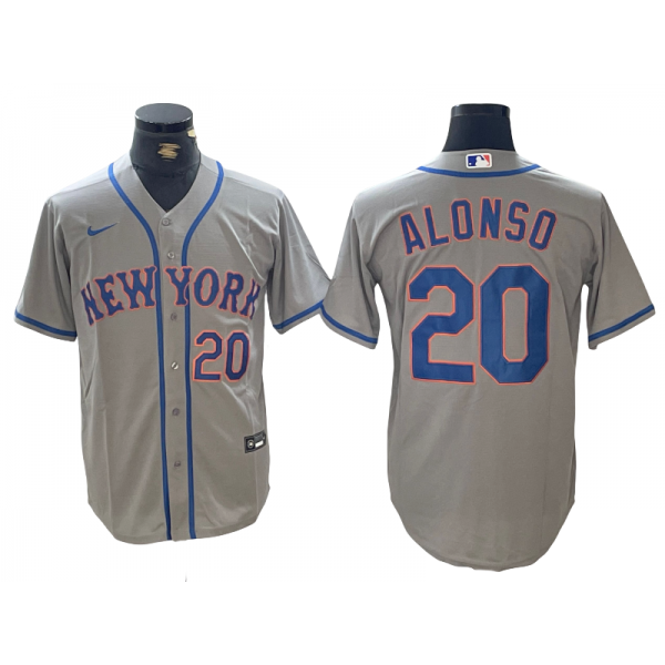 New York Mets #20 Pete Alonso Gray Road Limited Jersey