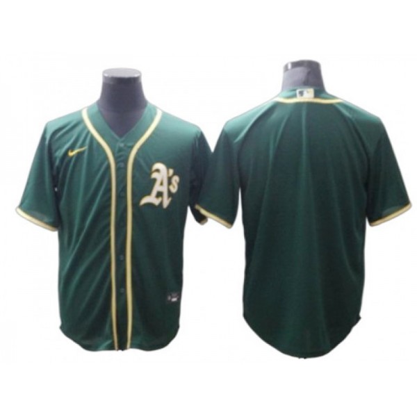 Oakland Athletics Blank Kelly Green Road Cool Base Jersey