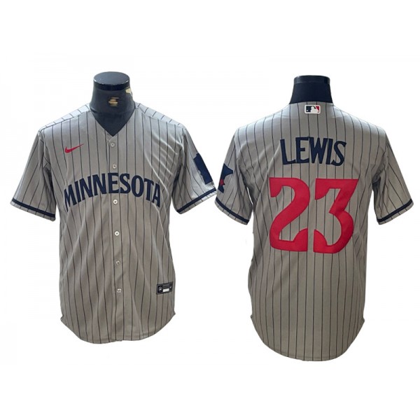 Minnesota Twins #23 Royce Lewis Gray Cool Base Jersey