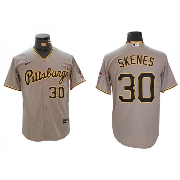 Pittsburgh Pirates #30 Paul Skenes Gray Limited Jersey