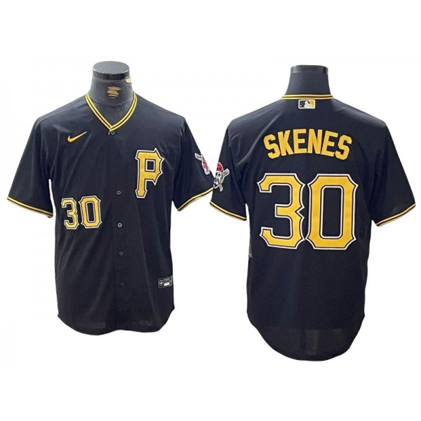 Pittsburgh Pirates #30 Paul Skenes Black Alternate Limited Jersey