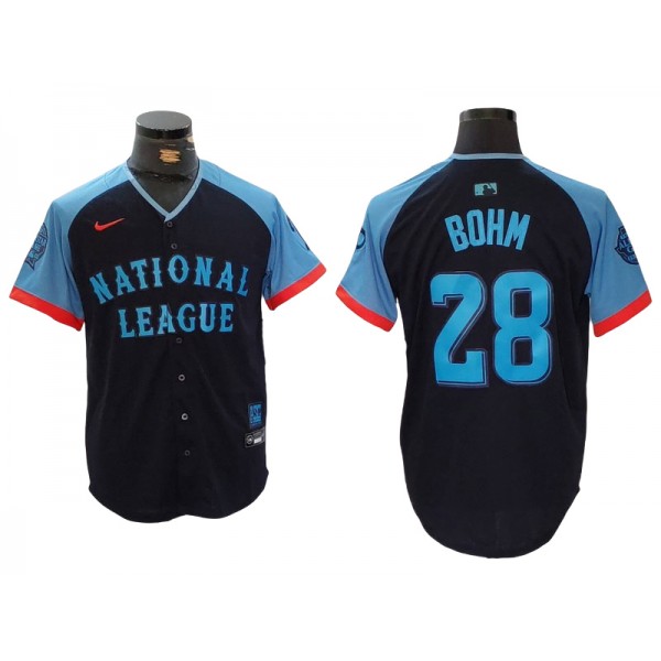 National League #28 Alec Bohm Navy 2024 MLB All-Star Game Limited Jersey