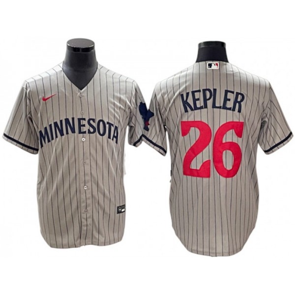 Minnesota Twins #26 Max Kepler Gray Road Cool Base Jersey