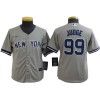 Youth New York Yankees #99 Aaron Judge Cool Base Player Name Jersey-White/Gray/Navy