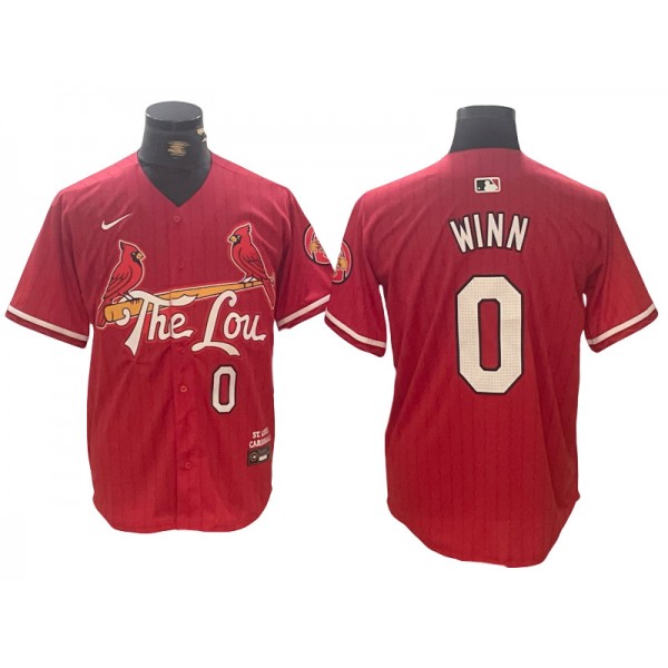 St. Louis Cardinals #0 Masyn Winn Red 2024 City Connect Limited Jersey