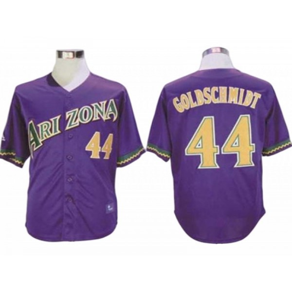 Arizona Diamondbacks #44 Paul Goldschmidt Purple Throwback Jersey