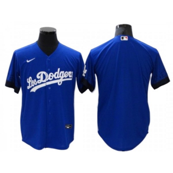 Los Angeles Dodgers Blank Royal City Connect Cool Base Jersey