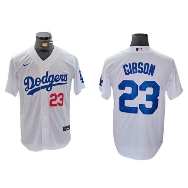 Los Angeles Dodgers #23 Kirk Gibson White Limited Jersey