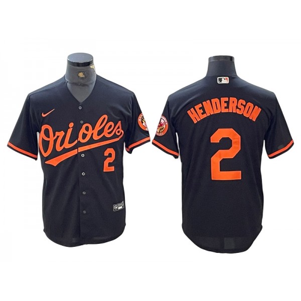 Baltimore Orioles #2 Gunnar Henderson Black Alternate Limited Jersey