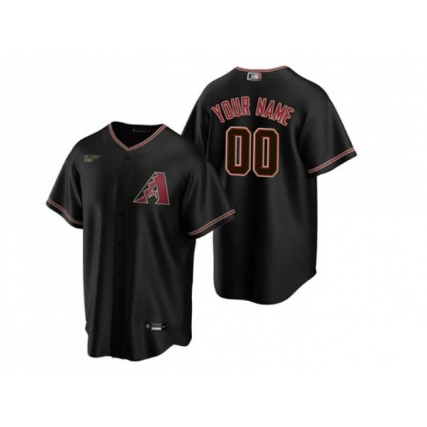 Arizona Diamondbacks #00 Black Cool Base Custom Jersey