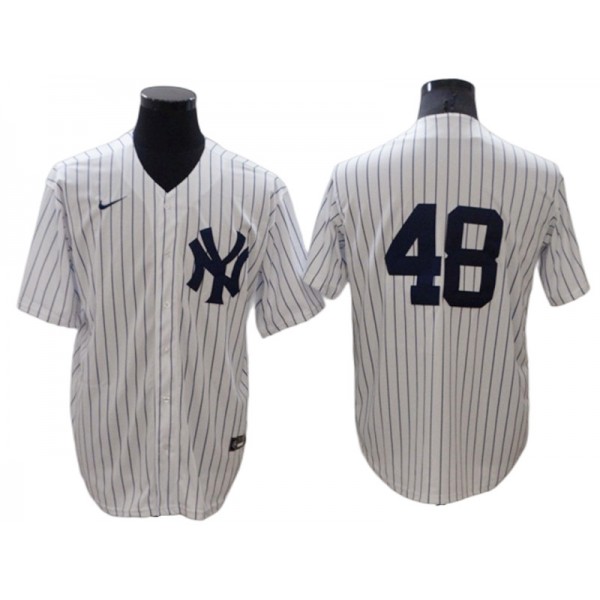 New York Yankees #48 Anthony Rizzo White Home Cool Base Jersey