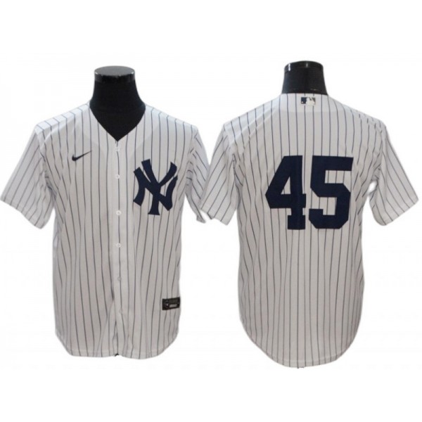 New York Yankees #45 Gerrit Cole White Home Cool Base Jersey