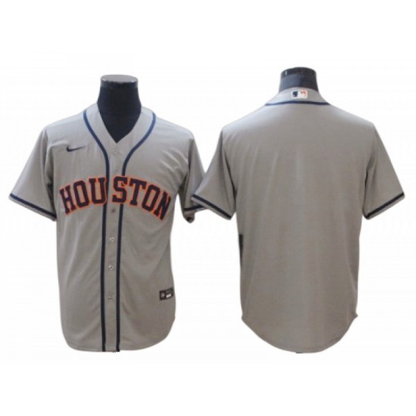 Houston Astros Blank Gray Road Cool Base Jersey