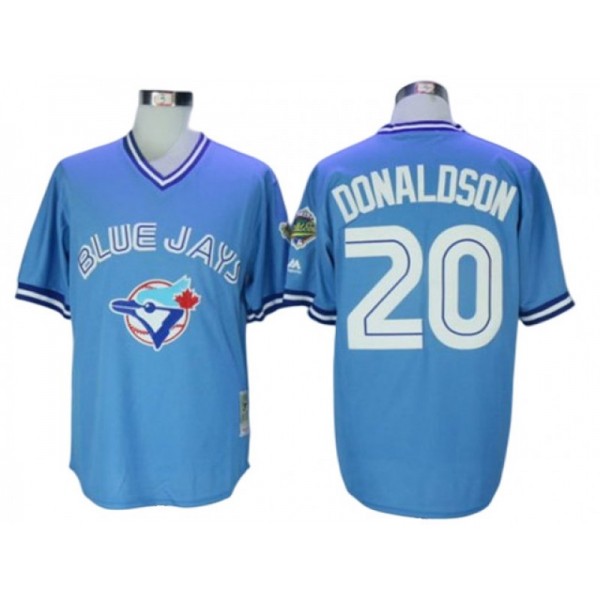 Toronto Blue Jays #20 Josh Donaldson Light Blue 1992 Throwback Jersey