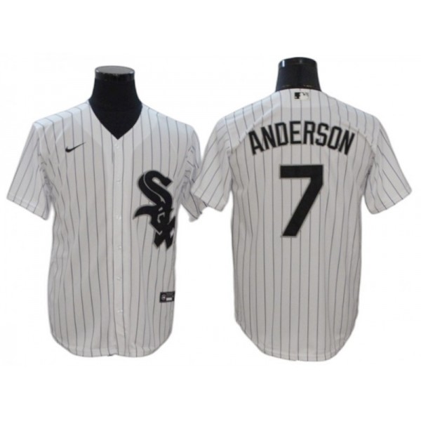 Chicago White Sox #7 Tim Anderson White Home Cool Base Jersey