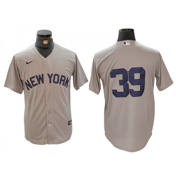 New York Yankees #39 Jose Trevino Gray Away Jersey