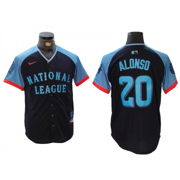 National League #20 Pete Alonso Navy 2024 MLB All-Star Game Limited Jersey