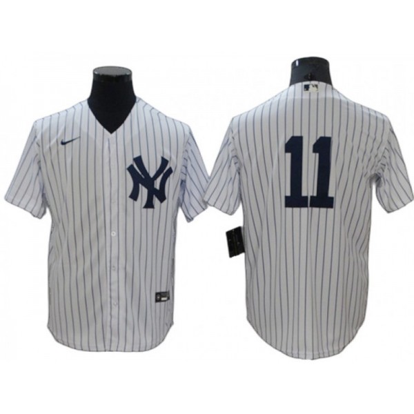 New York Yankees #11 Anthony Volpe White Home Cool Base Jersey